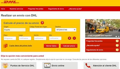 web de dhl