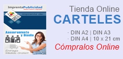 publicidad con carteles
