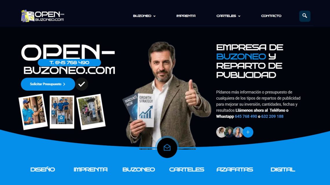 diseño open buzoneo | SOCIALetic nuevo diseño web open buzoneo