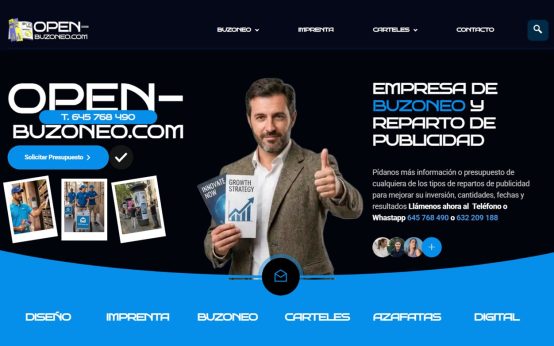 nuevo diseño web open buzoneo
